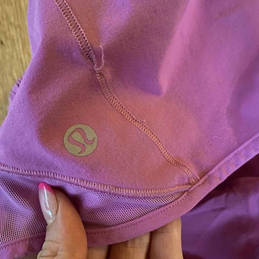 pink purple Lululemon shorts